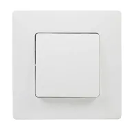 Conmutador Empotrable Blanco 10A 230V con Marco Completo