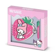 Diario Fresa 80 Hojas con Bolígrafo 6 Colores - Hello Kitty