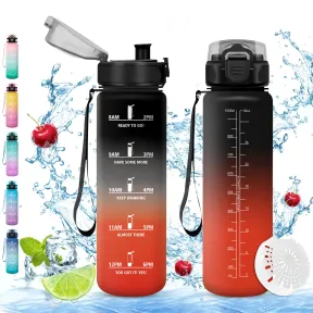 Botella de Agua con Filtro, 1000ml, Sin BPA - Vikaster