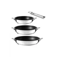 Sartenes de acero inoxidable CUISINOX - Juego de 3 piezas
