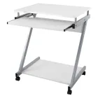 Escritorio Blanco en Forma de Z para Oficina o Hogar