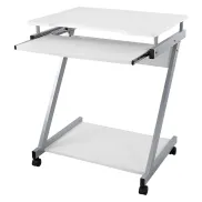 Escritorio Blanco en Forma de Z para Oficina o Hogar
