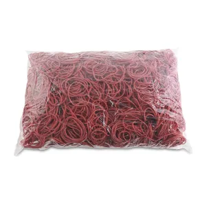 Bandas de goma rojas para oficina, 40 mm, 1000 g, caucho.