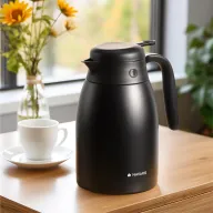 Jarra térmica de 1,5 L de acero inoxidable para café y té