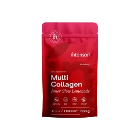Multi Collagen Inner Glow de Intenson: Lemonade y Strawberry 660g