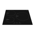 Placa de inducción OBH 3611-1, 3 zonas, 7200W, negra