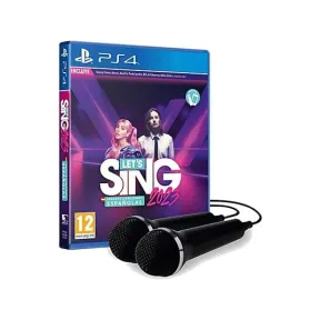 Let's Sing 2023 PS4 + 2 Micrófonos y Canciones Españolas