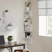 Estantería de Pared Esquinera para Plantas y Decoración VASAGLE