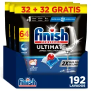 192 Pastillas Lavavajillas Finish Powerball - Limpieza Profunda