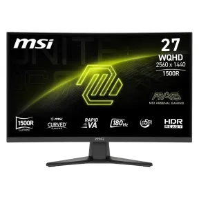 Monitor Curvo Gaming 27'' WQHD 180Hz MSI MAG 275CQF E18