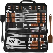 Juego de Barbacoa: 38 Utensilios de Acero Inoxidable