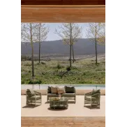 Sophie: conjunto de jardín con sofá, sillones y mesas de centro