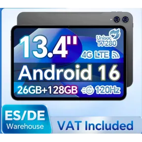 Tablet Android Teclast T65 13.4" Octa-Core 26GB RAM 128GB ROM