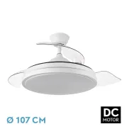 Ventilador Escorpión con Luz Fabrilamp 59W Blanco Silencioso