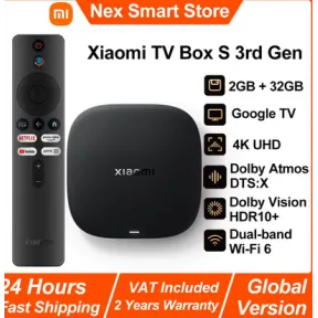 Xiaomi TV Box S 3ra Gen: Reproductor Multimedia 4K UHD