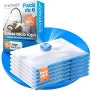 Bolsas de Vacío para Ropa Libre de BPA - 6 Piezas (60x80 cm)