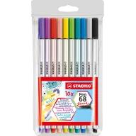 Rotulador premium STABILO 10x con punta de pincel