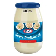 Salsa Mayonesa Tradicional Kraft 500ml Frasco