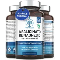 Cápsulas de Magnesio 1500 mg con Vitamina B6, veganas