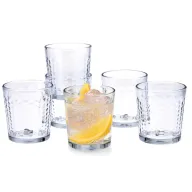 Vasos de cristal Gala QUID con diseño de burbujas - Pack 6