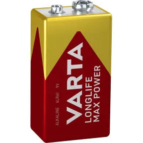 Pila Alcalina 9V VARTA Longlife para Detectores de Humo