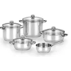 Batería Monix Optima de Acero Inoxidable 5 Piezas