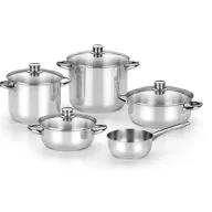 Batería Monix Optima de Acero Inoxidable 5 Piezas
