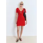 Vestido escote en lazo - disponible en rojo o negro
