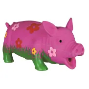 Pelota Trixie de látex con flores y sonidos, 20cm