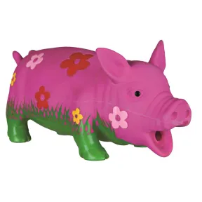 Pelota Trixie de látex con flores y sonidos, 20cm