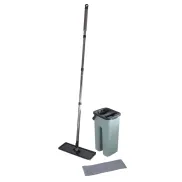 Cubo Mop Compact Bicolor Antracita y Azul Escarcha Homea Essentiel
