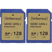 Paquete de 2 Tarjetas de Memoria SDXC 128 GB UHS-I