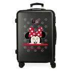Maleta Mediana Disney My Pretty Bow Rígida Negra 70L