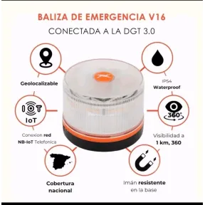 Baliza DGT V16 Homologada con Geolocalizador Extrastar