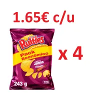 4 Paquetes de Ruffles Jamón Familiar a 1.65€ por Paquete