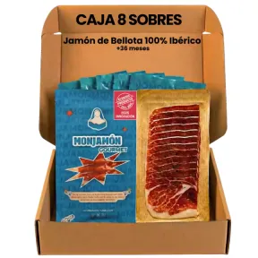 Jamón de Bellota 100% Ibérico Premium 8 Sobres 80g