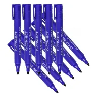 10 Rotuladores Permanentes Azul - Q-Connect