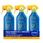 Pack Ahorro 3 Spray Solar NIVEA SUN FP50+ Hidrata 810ml