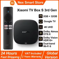 Xiaomi TV Box S 3ra Gen, 4K UHD, Google TV, Wi-Fi 6