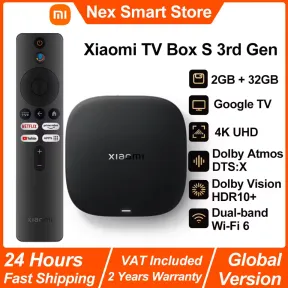 Xiaomi TV Box S 3ra Gen, 4K UHD, Google TV, Wi-Fi 6