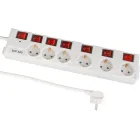 Regleta USB con 6 Enchufes y Protección para Oficina y Hogar