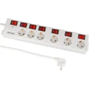 Regleta USB con 6 Enchufes y Protección para Oficina y Hogar