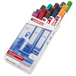 Marcadores permanentes multicolor edding 3000 - 10 tonos