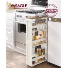 Carrito Delgado de Almacenaje VASAGLE de 4 Niveles