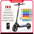 Patinete eléctrico para adultos iScooter iX3, 1000W máxima potencia
