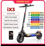 Patinete eléctrico para adultos iScooter iX3, 1000W máxima potencia