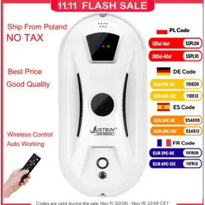 Aspirador automático de ventana con control remoto eléctrico