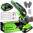 Motosierra Eléctrica a Batería 6" 850W con 3 Cadenas