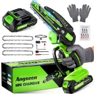Motosierra Eléctrica a Batería 6" 850W con 3 Cadenas