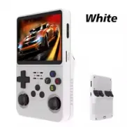 Consola Retro Portátil R36S, 15000 Juegos, 64GB - BLANCA